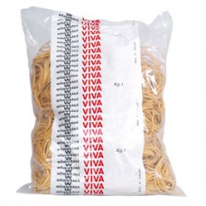 Elastici ad anello - diametro 15 cm - 1 kg - gomma - giallo - Viva Elastici ad anello - diametro 15 cm - 1 kg - gomma - giallo - Viva