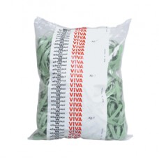 Elastici fettuccia - diametro 10 x 0,5 cm - gomma - 1 kg - verde - Viva Elastici fettuccia - diametro 10 x 0,5 cm - gomma - 1 kg - verde - Viva