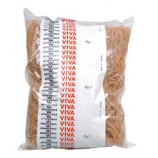 Elastici ad anello - diametro 7 cm - 1 kg - caucciù - avana - Viva Elastici ad anello - diametro 7 cm - 1 kg - caucciù - avana - Viva