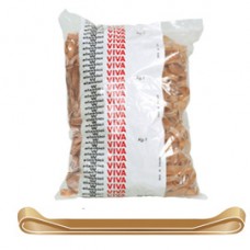 Elastici fettuccia - diametro 10 x 0,5 cm - 1 kg - caucciù - avana - Viva Elastici fettuccia - diametro 10 x 0,5 cm - 1 kg - caucciù - avana - Viva