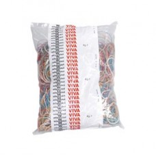 Elastici ad anello - misure e colori assortiti - 1 kg - gomma - Viva Elastici ad anello - misure e colori assortiti - 1 kg - gomma - Viva