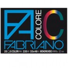 Blocco FaColore - 33x48cm - 25 fogli - 220gr - 5 colori - Fabriano