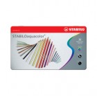 Pastello Aquacolor 1636 - tratto 2,80 mm - colori assortiti - Stabilo - astuccio 36 pezzi