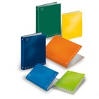 Raccoglitore Monocromo - 4 anelli tondi 30 mm - 26x32 cm - dorso 4 cm - colori assortiti - Pigna
