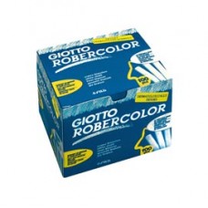 Gessetti Robercolor - lunghezza 80mm con diametro 10mm - bianco - Giotto - Scatola 100 gessetti tondi