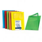 Cartelline a L con finestra - cartoncino 140 gr - 22x31 cm - giallo sole - Favini - conf. 10 pezzi