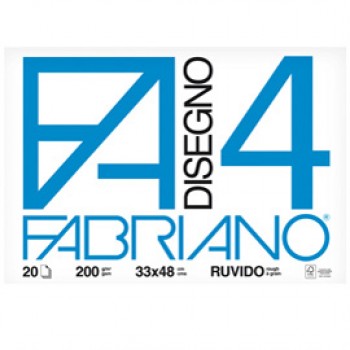 Album F4 - 33x48cm - 200gr - 20 fogli - ruvido - Fabriano