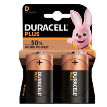 Pila torcia - D - LR20 - MN1300 - Plus - Duracell - blister 2 pezzi