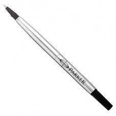 Refill roller Quink standard - punta fine - metallo - nero - Parker