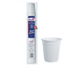 Bicchieri - monouso - 200 cc - bianco - Dopla - conf. 100 pezzi Bicchieri - monouso - 200 cc - bianco - Dopla - conf. 100 pezzi
