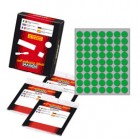 Etichette adesive tonde - in carta - permanenti - diametro 14 mm - 63 et/fg - 10 fogli - verde - Markin