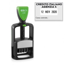 Timbro Datario Office S 360 - autoinchiostrante - personalizzabile - 3 x 4,5 cm - Colop