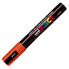 Marcatore a base d'acqua Uni Posca PC5M - punta tonda media da 1,8mm a 2,5mm - arancione  - Uni Mitsubishi