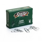 Fermagli zincati - n. 4 - 3,2 cm - Leone - conf. 100 pezzi
