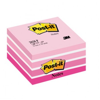 Blocco foglietti Cubo - 2028-P - 76 x 76 mm - 72 gr - colori assortiti - 450 fogli - Post-it