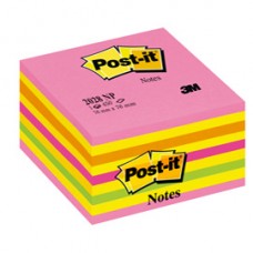 Blocco foglietti Cubo - 2028-NP - 76 x 76 mm - 72 gr - colori assortiti - 450 fogli - Post-it