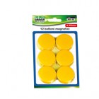 Bottoni magnetici - diametro 4 cm - rosso - Lebez - blister 12 pezzi