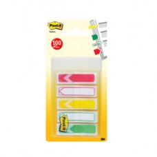 Segnapagina Post-it Index Mini Freccia - 684-4ARR1EU - 12 x 43,2 mm - 5 colori classici - Post-it - conf. 100 pezzi