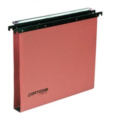 Cartella sospesa Cartesio - cassetto - interasse 33 cm - fondo U - 31,3 x 25 cm - arancio - Bertesi