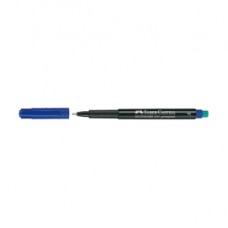 Pennarello Multimark universale permanente con gomma  - punta fine 0,6mm - blu - Faber-Castell