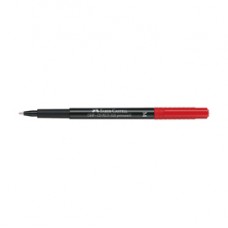 Pennarello Multimark universale permanente con gomma - punta media 1,0mm - rosso - Faber-Castell