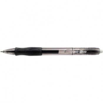 Penna gel a sfera a scatto Gelocity - punta 0,7mm - nero  - Bic - conf.12 pezzi