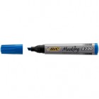 Marcatori permanente Marking a base d'alcool - punta scalpello da 3,70-5,50mm - blu - Bic - conf. 12 pezzi