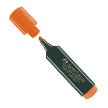 Evidenziatore Textliner 48 -  punta di 3 differenti larghezze: 5,0-3,0-1,0mm - arancio - Faber-Castell