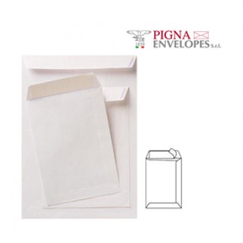 Busta a sacco Competitor FSC - strip adesivo - 16 x 23 cm - 80 gr - bianco - Pigna Envelopes - conf. 500 pezzi