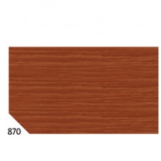 Carta crespa - 50 x 250 cm - 48 gr/m² - marrone 870 - Rex Sadoch - conf.10 rotoli