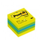 Blocco foglietti Minicubo - 2051-L - 51 x 51 mm - 72 gr - colori assortiti - 400 fogli - Post-it