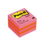 Blocco foglietti Minicubo - 2051-P - 51 x 51 mm - 72 gr - colori assortiti - 400 fogli - Post-it