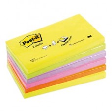 Blocco Post-it Super Sticky Z Notes - R350NR - 76 x 127 mm - assortiti neon - 100 fogli - Post-it