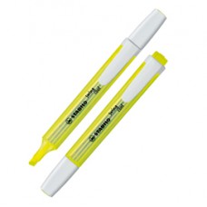 Evidenziatore Stabilo Swing Cool - punta scalpello -  tratto 1 4 mm - giallo 24 - Stabilo