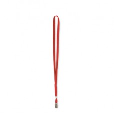 Cordoncino per portabadge - 49 x 1 cm - rosso - Lebez - conf. 100 pezzi