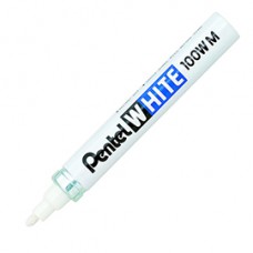 Marcatore White Marker - punta media 3,9mm - bianco - Pentel Marcatore White Marker - punta media 3,9mm - bianco - Pentel