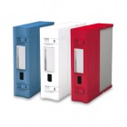 Scatola archivio Combi Box E600 - dorso 9 cm - 29,8x36,2 cm - rosso - Fellowes