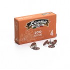 Puntine - n. 4 - acciaio lucido - Leone - conf. 100 pezzi