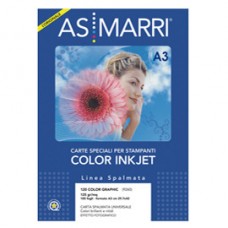 Carta Color Graphic - inkjet - A3 - 125 gr - 100 fogli - effetto opaco - bianco - As Marri