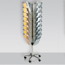 Portariviste girevole da terra Carousel Stacker - 24 vaschette A4 - Tecnostyl Portariviste girevole da terra Carousel Stacker - 24 vaschette A4 - Tecnostyl