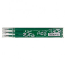 Refill a sfera Frixionball - punta 0,7mm - verde - Pilot - conf. 3 pezzi