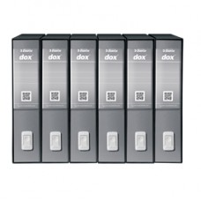 Registratore Dox 2 - dorso 8 cm - protocollo 23x34 cm - grigio chiaro - Esselte Dox