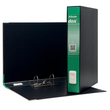 Registratore Dox 5 - dorso 5 cm - protocollo 23x34 cm - verde - Esselte Dox