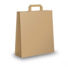 Shopper - maniglie piattina - 36 x 12 x 41 cm - carta kraft - avana - Mainetti Bags - conf. 25 pezzi