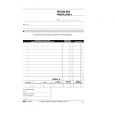 Blocco fatture professionisti - 50/50 fogli autoricalcanti - 23 x 15cm - Edipro