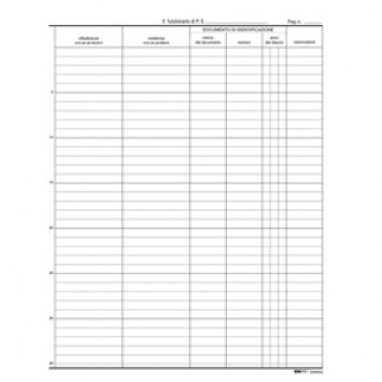 Registro persone alloggiate - 31 x 24,5cm - 46pg - Edipro