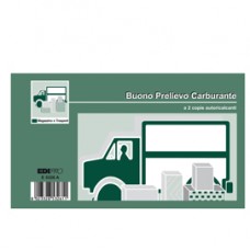 Blocco prelievo carburante - 50/50 fogli autoricalcanti - 9,9 x 17cm - Edipro