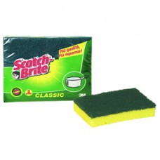 Spugna Classic - 14,2x2,4x11,5 cm - giallo/verde - Scotch Brite - conf. 2 pezzi Spugna Classic - 14,2x2,4x11,5 cm - giallo/verde - Scotch Brite - conf. 2 pezzi