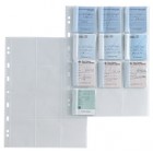 Buste porta matrici assegni Atla MA - foratura universale - 12 tasche -  trasparente - Sei Rota - conf. 10 pezzi