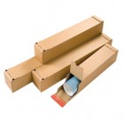 Tubo postale CP 072 - doppio strip - 43 x 10,8 x 10,8 cm - cartone ondulato - avana - ColomPac